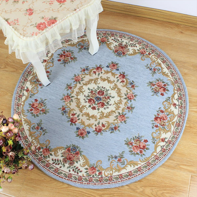 BowLift | Victorian style Jacquard carpet Multicolored cotton rug pet-friendly non-slip back rug for dining room