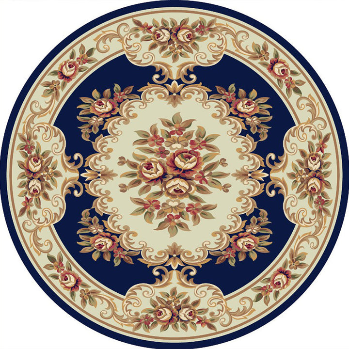 BowLift | Victorian Bedroom Carpet Multicolored Peony Carpet Polyester Stain Resistant Washable Non-Slip Carpet