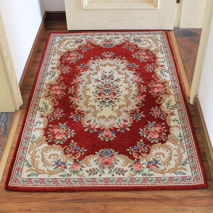 BowLift | Classic Jacquard Carpet Multicolored Retro Carpet Polypropylene Stain Resistant Non-Slip Backing Washable Carpet for the Door