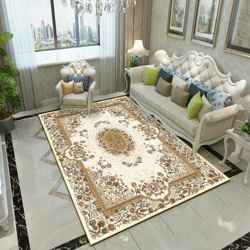 BowLift | Splendor Traditional Carpet Multicolor Floral Carpet Non-slip Washable Stain Resistant Carpet for Living Room
