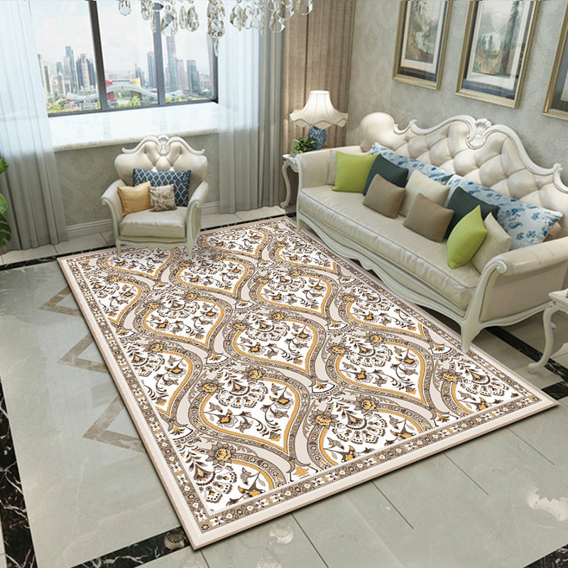 BowLift | Splendor Traditional Carpet Multicolor Floral Carpet Non-slip Washable Stain Resistant Carpet for Living Room