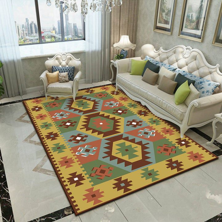 BowLift | Splendor Traditional Carpet Multicolor Floral Carpet Non-slip Washable Stain Resistant Carpet for Living Room