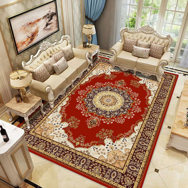 BowLift | Empire Floral Area Rug Multicolor Victorian Carpet Synthetic Stain Resistant Non-Slip Backing Pet Friendly Rug for Lounge
