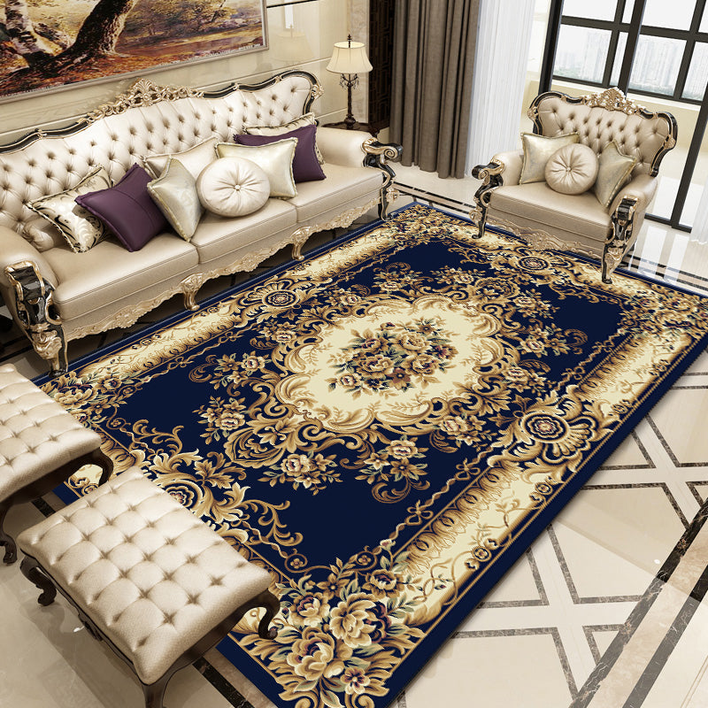 BowLift | Empire Floral Area Rug Multicolor Victorian Carpet Synthetic Stain Resistant Non-Slip Backing Pet Friendly Rug for Lounge