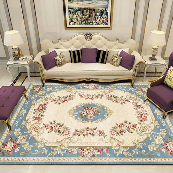 BowLift | Empire Floral Area Rug Multicolor Victorian Carpet Synthetic Stain Resistant Non-Slip Backing Pet Friendly Rug for Lounge