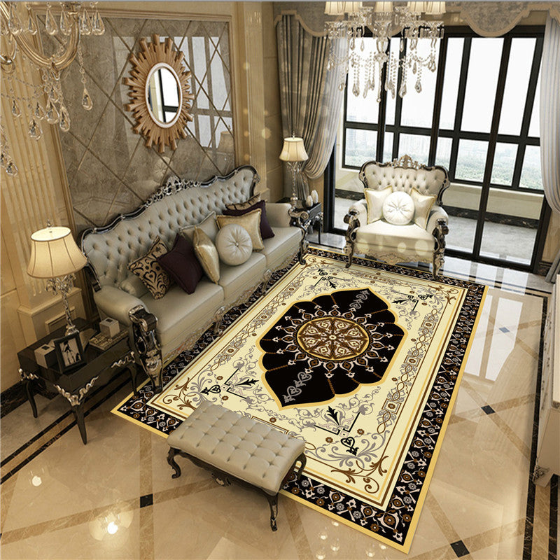 BowLift | Antique Multicolor Glam Carpet Polyester Floral Pattern Carpet Pet Friendly Stain Resistant Non-Slip Carpet for Home
