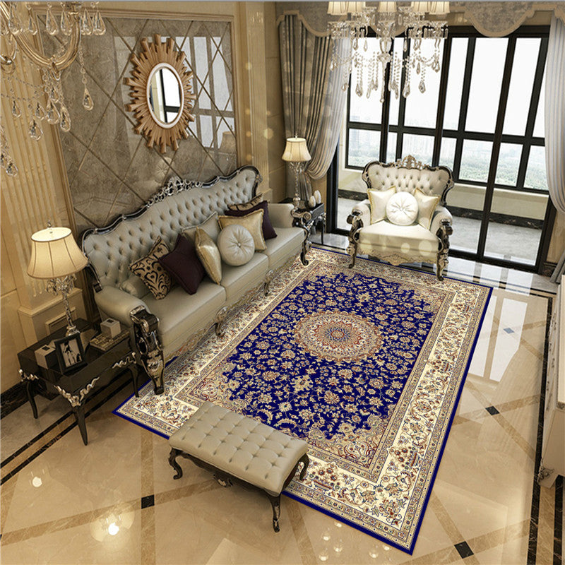 BowLift | Antique Multicolor Glam Carpet Polyester Floral Pattern Carpet Pet Friendly Stain Resistant Non-Slip Carpet for Home