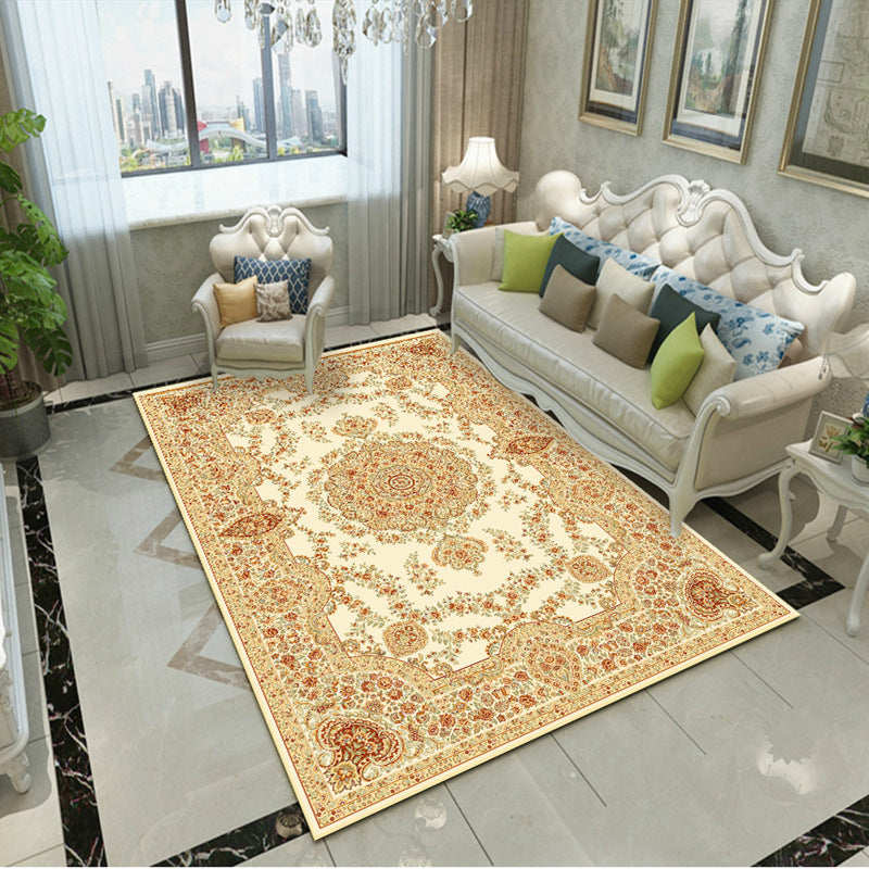 BowLift | Fancy Victoria Rug Multi-Colored Flower Rug Non-Slip Washable Pet-Friendly Rug for the Living Room