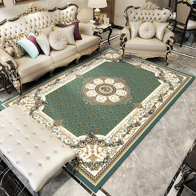 BowLift | Fancy Victoria Rug Multi-Colored Flower Rug Non-Slip Washable Pet-Friendly Rug for the Living Room