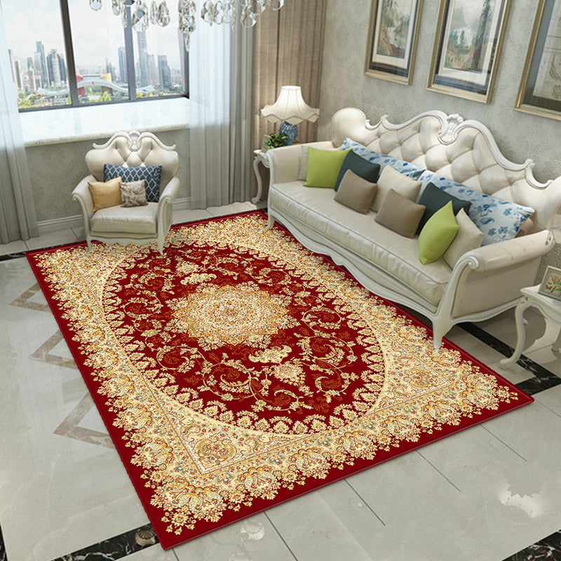 BowLift | Fancy Victoria Rug Multi-Colored Flower Rug Non-Slip Washable Pet-Friendly Rug for the Living Room