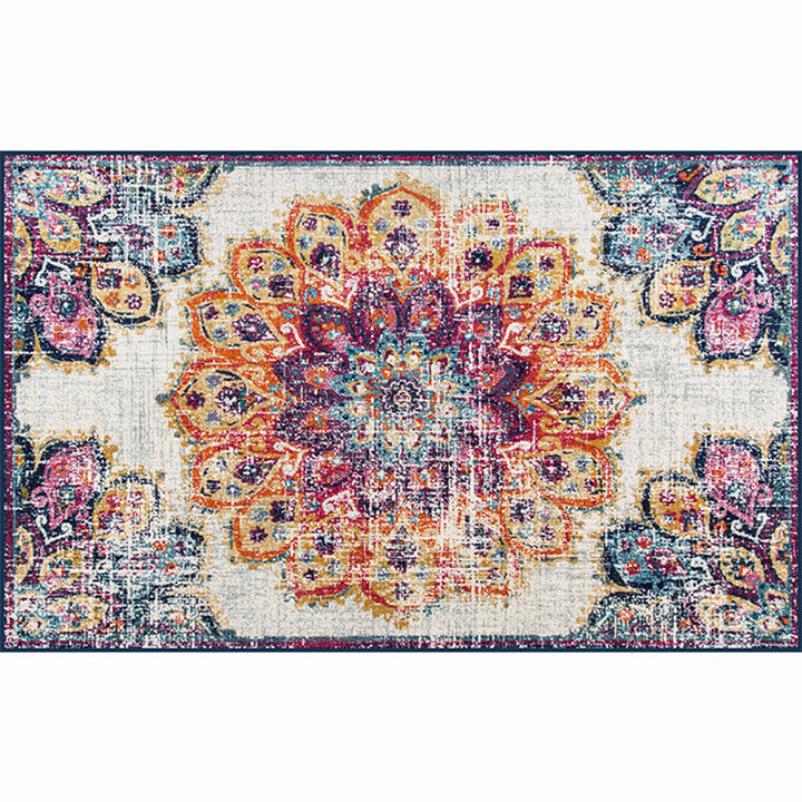 BowLift | Moroccan living room carpet More colors Printed carpet Cotton Non-slip Machine washable Pet-friendly carpet