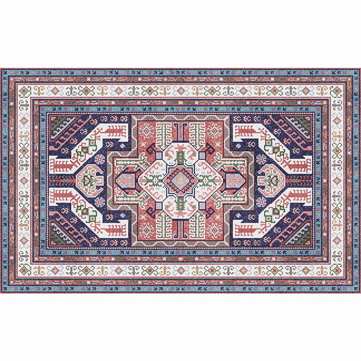 BowLift | Moroccan living room carpet More colors Printed carpet Cotton Non-slip Machine washable Pet-friendly carpet
