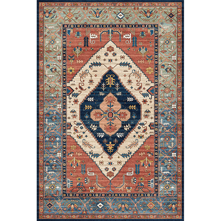 BowLift | Moroccan living room carpet More colors Printed carpet Cotton Non-slip Machine washable Pet-friendly carpet
