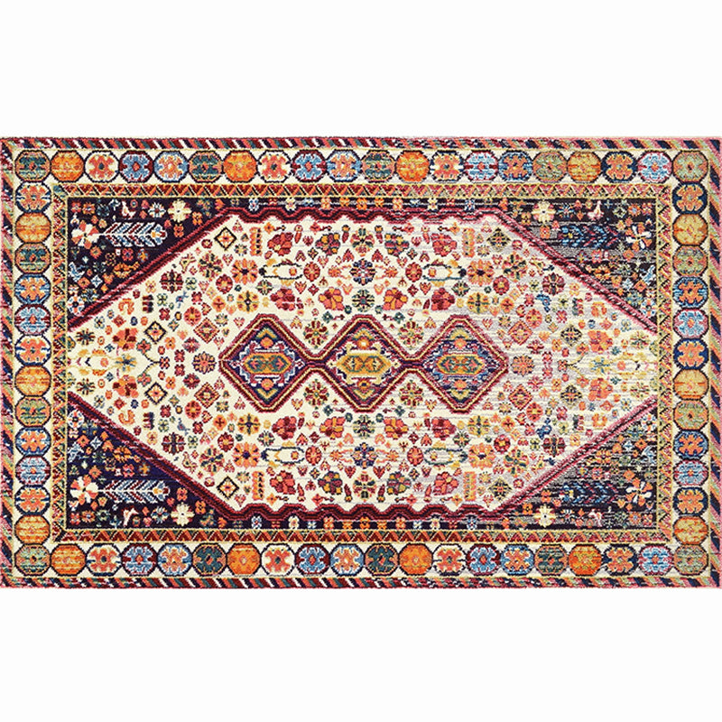BowLift | Moroccan living room carpet More colors Printed carpet Cotton Non-slip Machine washable Pet-friendly carpet
