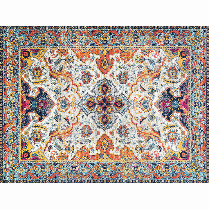 BowLift | Moroccan living room carpet More colors Printed carpet Cotton Non-slip Machine washable Pet-friendly carpet