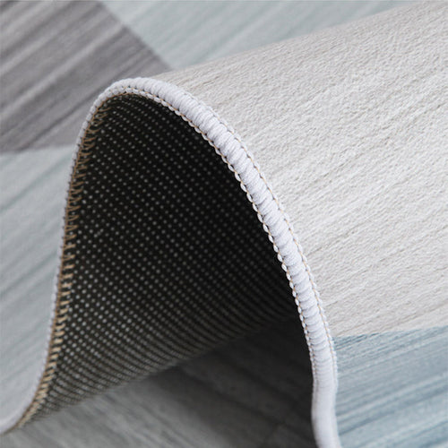 BowLift | Beautiful Nordic Style Carpet Multicolor Geometric Color Block Carpet Machine Washable Stain Resistant Non-Slip Carpet for Large Room