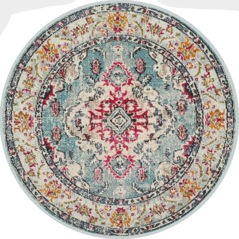 Moroccan abstract indoor carpet multicolored synthetic carpet non-slip backing stain-resistant pet-friendly carpet for the living room | Bowlift