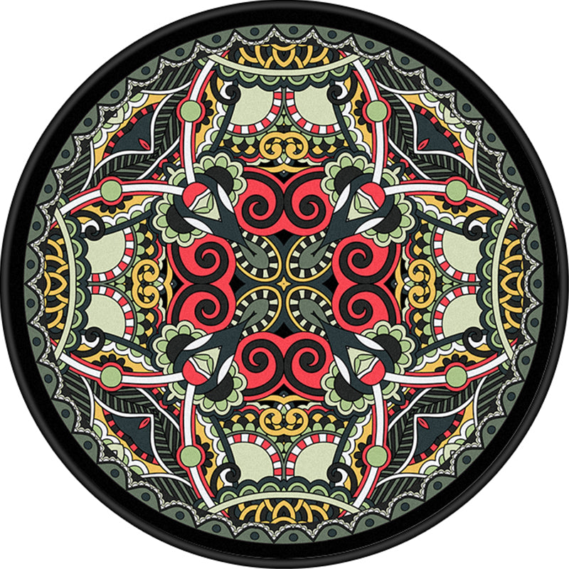 BowLift | European Moroccan Carpet Multicolor symmetrical pattern carpet non-slip pet-friendly machine washable carpet for the bedroom