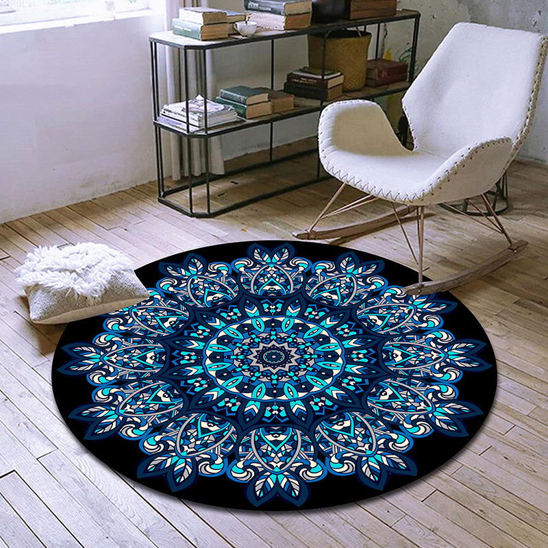 BowLift | Exclusive Moroccan Rug Multi Color Tribal Flower Rug pet-friendly machine washable non-slip rug for room