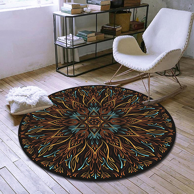 BowLift | Exclusive Moroccan Rug Multi Color Tribal Flower Rug pet-friendly machine washable non-slip rug for room