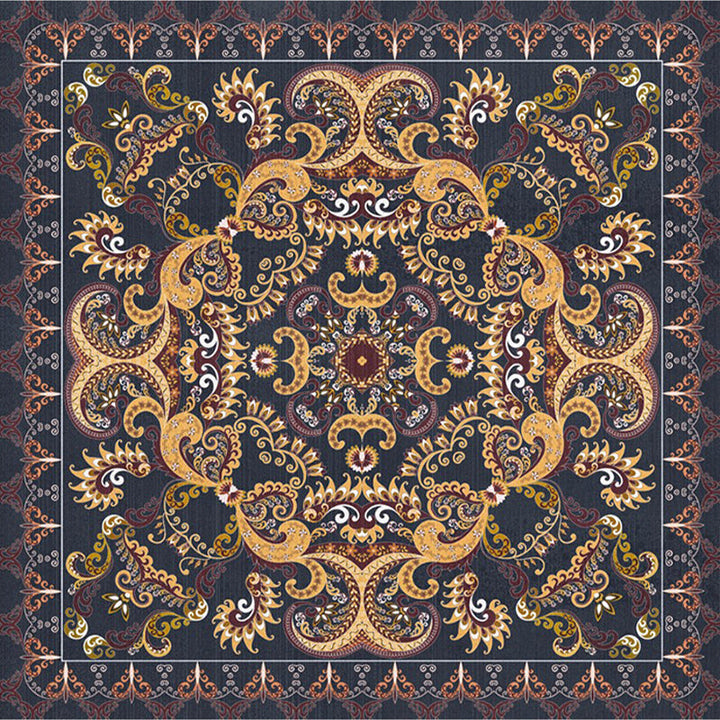 Shabby Chic Floral Area Rug Multicolored Persian Rug Polypropylene Nonslip Coating Washable Pet-Friendly Rug for the Hallway | Bowlift