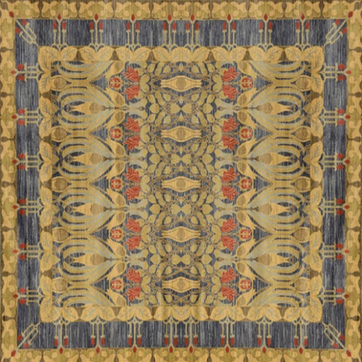 Shabby Chic Floral Area Rug Multicolored Persian Rug Polypropylene Nonslip Coating Washable Pet-Friendly Rug for the Hallway | Bowlift