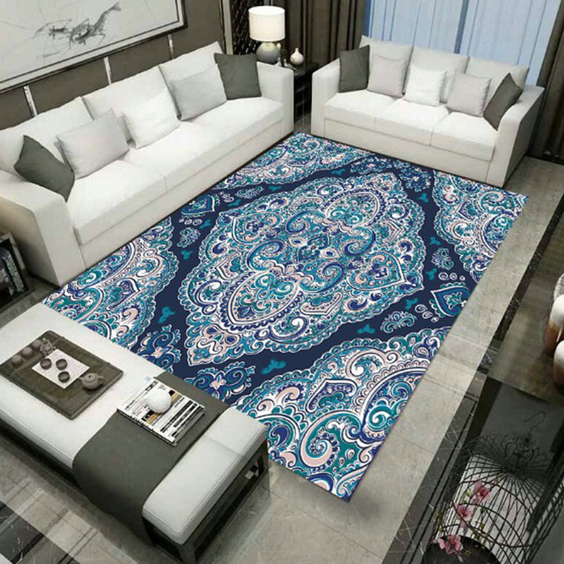 Large Persian Carpet Multicolor Jacquard Printed Carpet Washable Non-Slip Underlay Pet Friendly Carpet for the Living Room | Bowlift