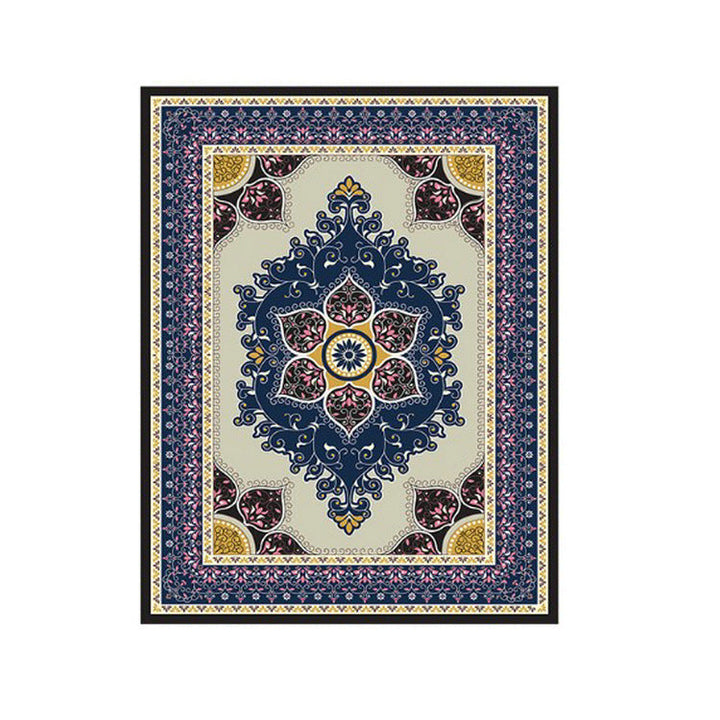 Large Persian Carpet Multicolor Jacquard Printed Carpet Washable Non-Slip Underlay Pet Friendly Carpet for the Living Room | Bowlift