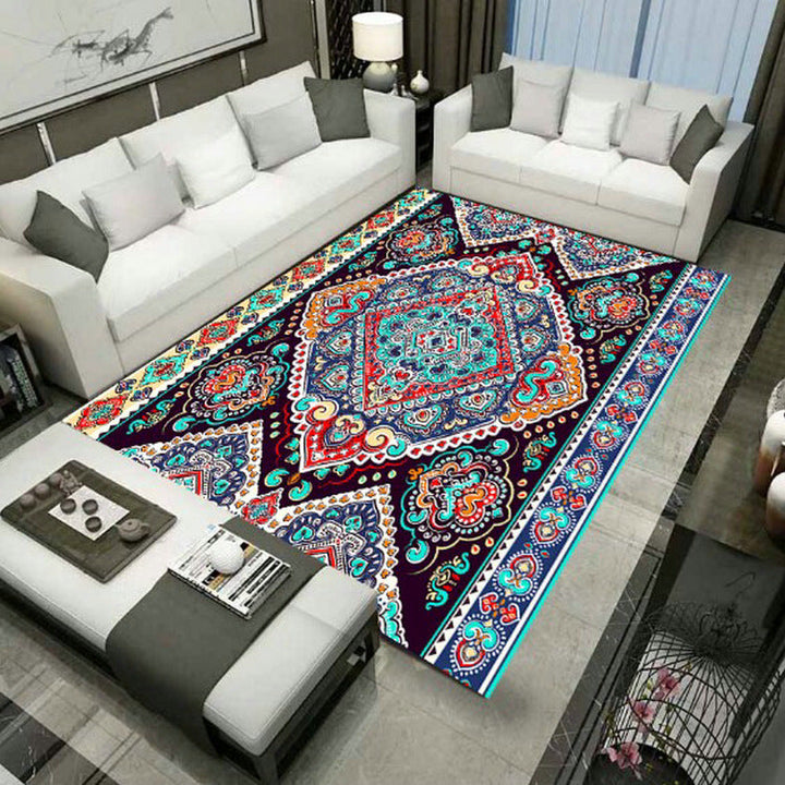 Large Persian Carpet Multicolor Jacquard Printed Carpet Washable Non-Slip Underlay Pet Friendly Carpet for the Living Room | Bowlift