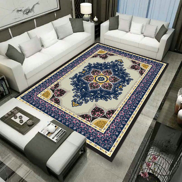 Large Persian Carpet Multicolor Jacquard Printed Carpet Washable Non-Slip Underlay Pet Friendly Carpet for the Living Room | Bowlift