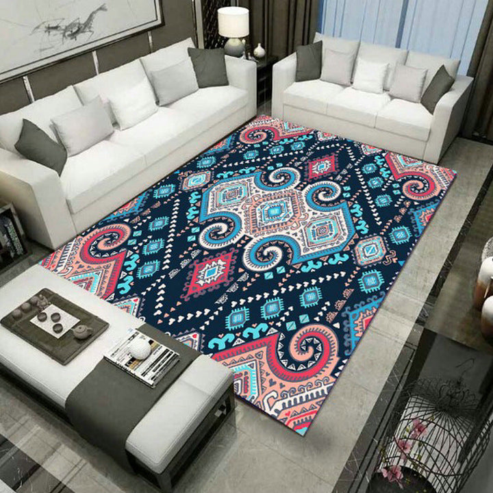 Large Persian Carpet Multicolor Jacquard Printed Carpet Washable Non-Slip Underlay Pet Friendly Carpet for the Living Room | Bowlift