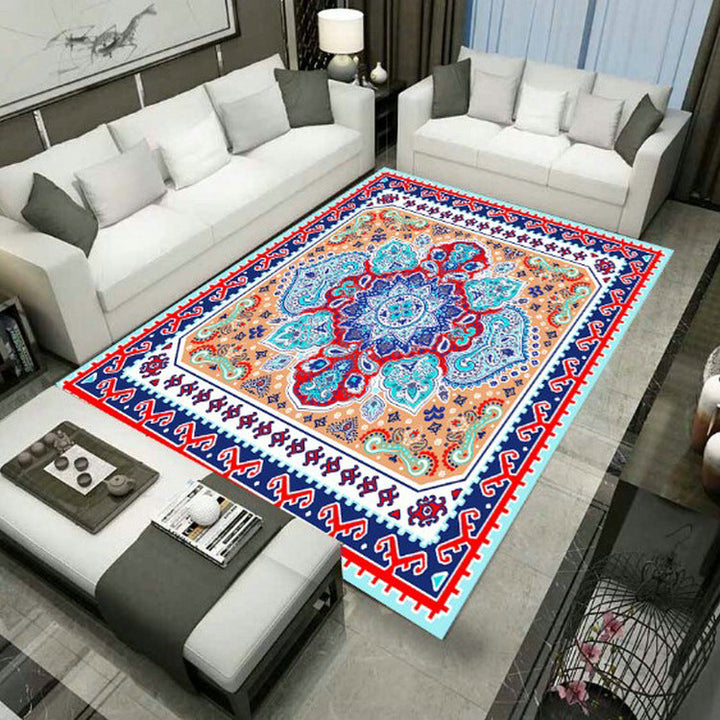Large Persian Carpet Multicolor Jacquard Printed Carpet Washable Non-Slip Underlay Pet Friendly Carpet for the Living Room | Bowlift