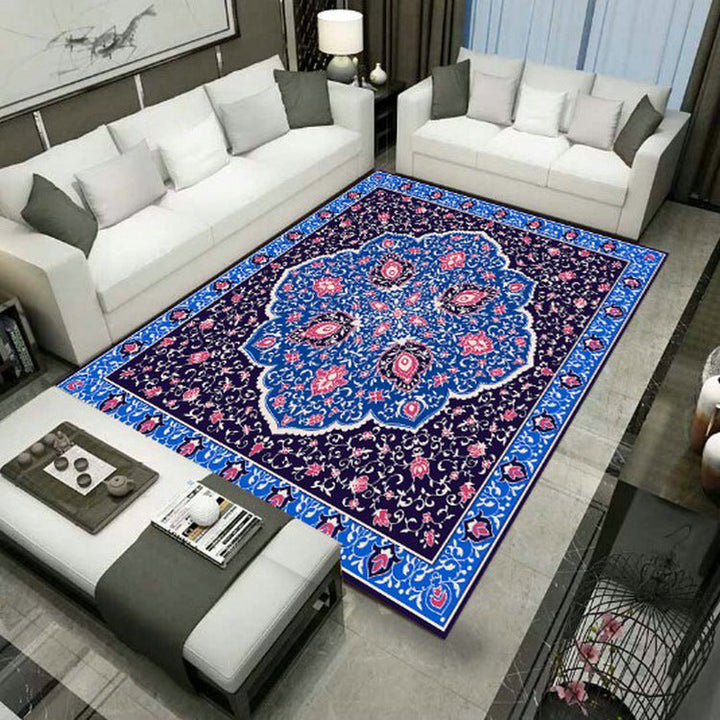 Large Persian Carpet Multicolor Jacquard Printed Carpet Washable Non-Slip Underlay Pet Friendly Carpet for the Living Room | Bowlift