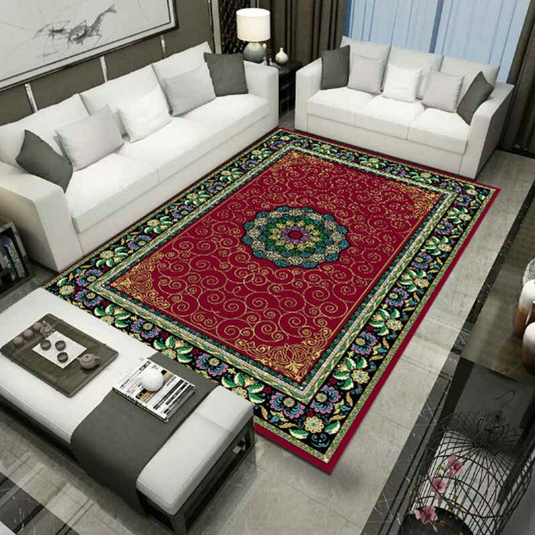 Large Persian Carpet Multicolor Jacquard Printed Carpet Washable Non-Slip Underlay Pet Friendly Carpet for the Living Room | Bowlift