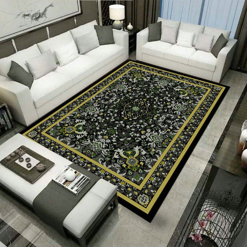 Large Persian Carpet Multicolor Jacquard Printed Carpet Washable Non-Slip Underlay Pet Friendly Carpet for the Living Room | Bowlift