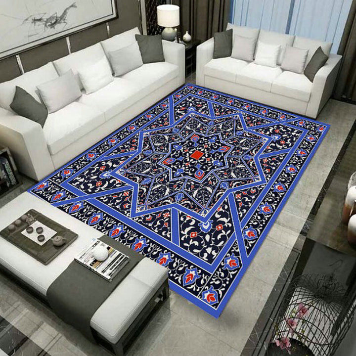 Large Persian Carpet Multicolor Jacquard Printed Carpet Washable Non-Slip Underlay Pet Friendly Carpet for the Living Room | Bowlift