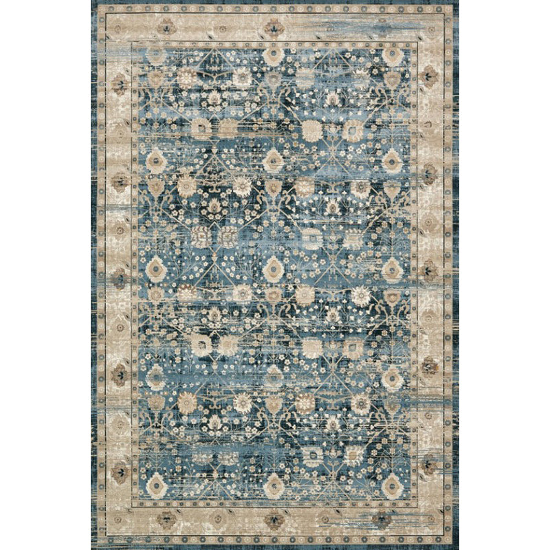 Persian Home Rug Multicolored Symmetrical Print Polyester Non-Slip Back Machine Washable Stain-Resistant Rug | Bowlift