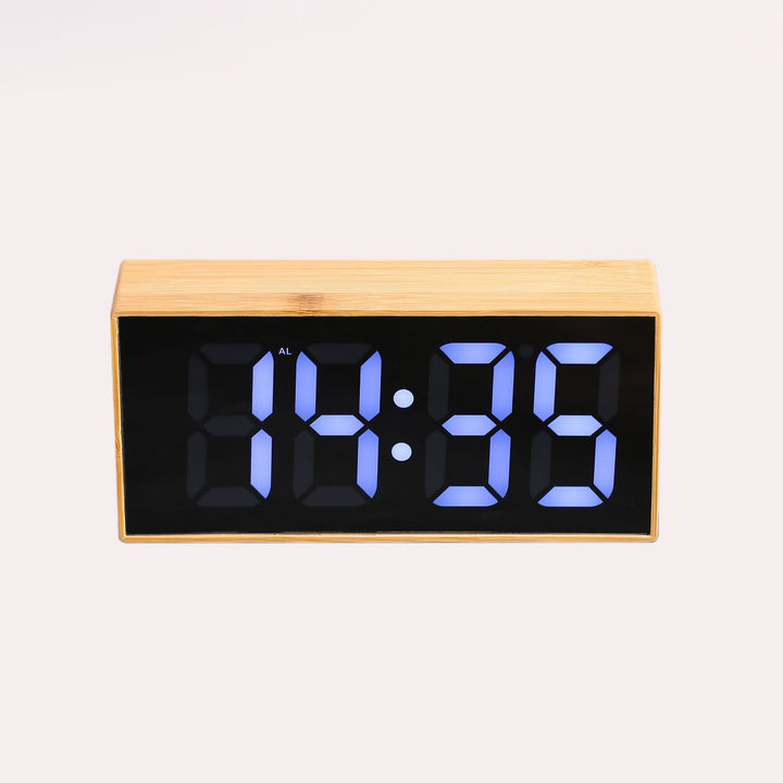 Digital Wooden Alarm Clock Bowlift