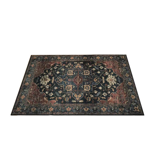 Classic multicolored Persian carpet polypropylene floral carpet washable stain resistant non-slip carpet for guest room | Bowlift