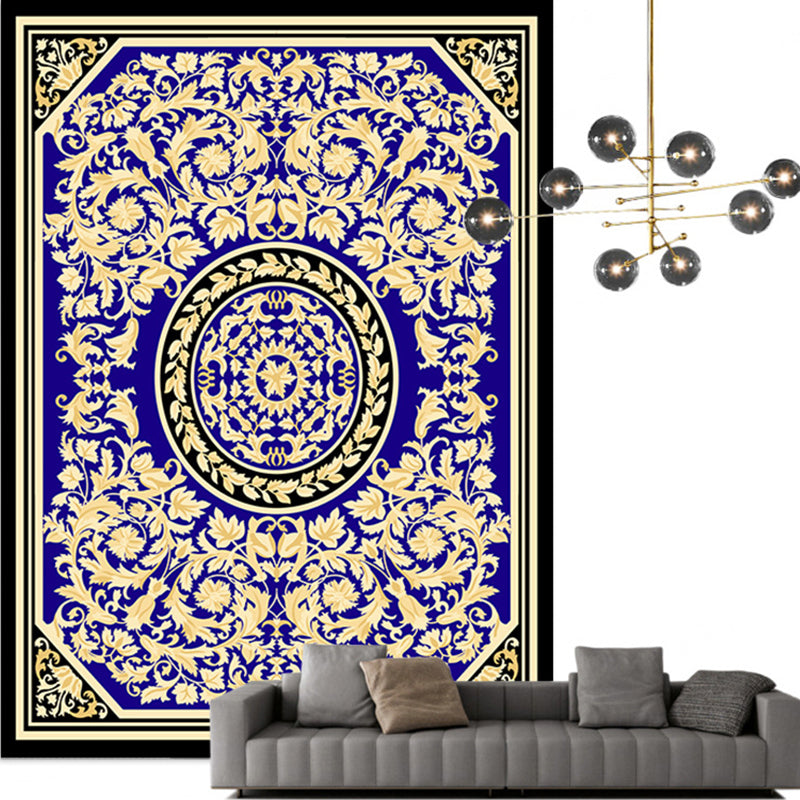 BowLift | Traditional Multicolored Moroccan Carpet Polypropylene Floral Carpet Non-Slip Backing Pet Friendly Stain Resistant Carpet for Living Room