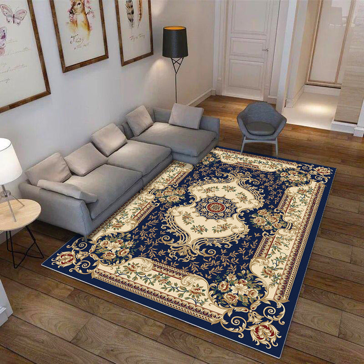 BowLift | Moroccan Style Bedroom Rug Multicolor Floral Pattern Rug Polyester Washable Pet Friendly Non-Slip Back Rug