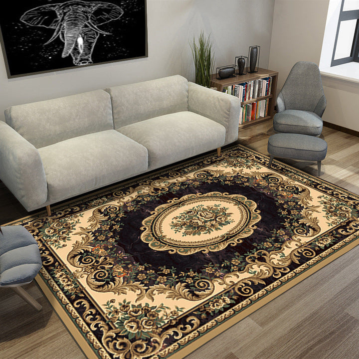 BowLift | Moroccan Style Bedroom Rug Multicolor Floral Pattern Rug Polyester Washable Pet Friendly Non-Slip Back Rug