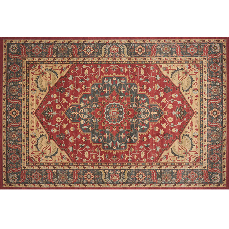 BowLift | Empire Print Rug Multicolored Moroccan Rug Polyester Non-Slip Back Machine Washable Pet-Friendly Rug for Living Room