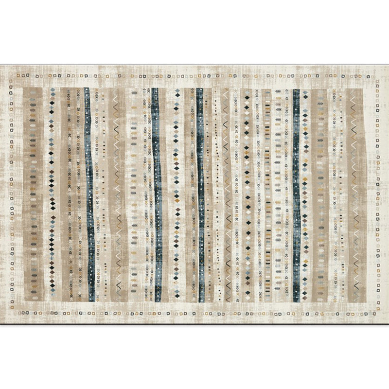 BowLift | Beautiful Moroccan Rug Multicolored symmetrical printed carpet non-slip machine washable pet-friendly rug for the room