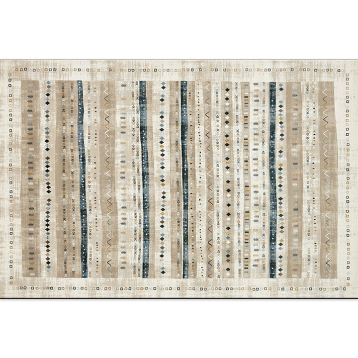 BowLift | Beautiful Moroccan Rug Multicolored symmetrical printed carpet non-slip machine washable pet-friendly rug for the room