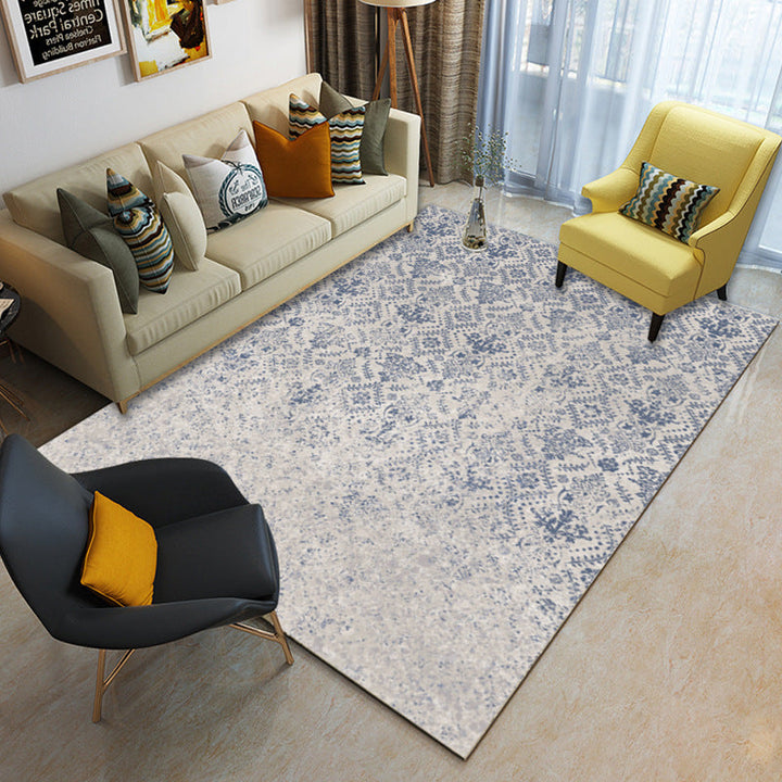 Multicolor geometric rug synthetic contemporary area rug pet-friendly non-slip back washable rug for the living room | Bowlift