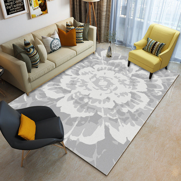 Multicolor geometric rug synthetic contemporary area rug pet-friendly non-slip back washable rug for the living room | Bowlift