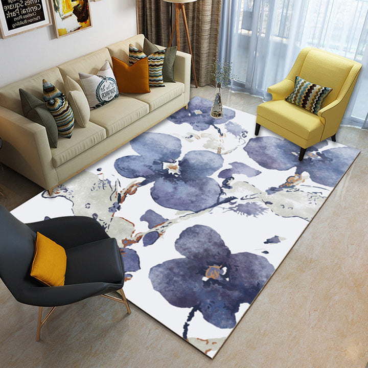 Multicolor geometric rug synthetic contemporary area rug pet-friendly non-slip back washable rug for the living room | Bowlift