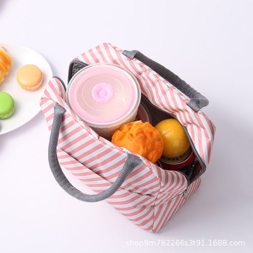 Insulated Flamingo Pattern Lunch Bag Bowlift