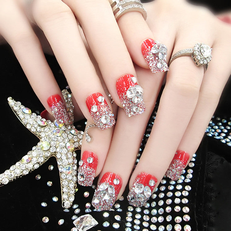 Artificial nails with delicate floral decorations Bowlift